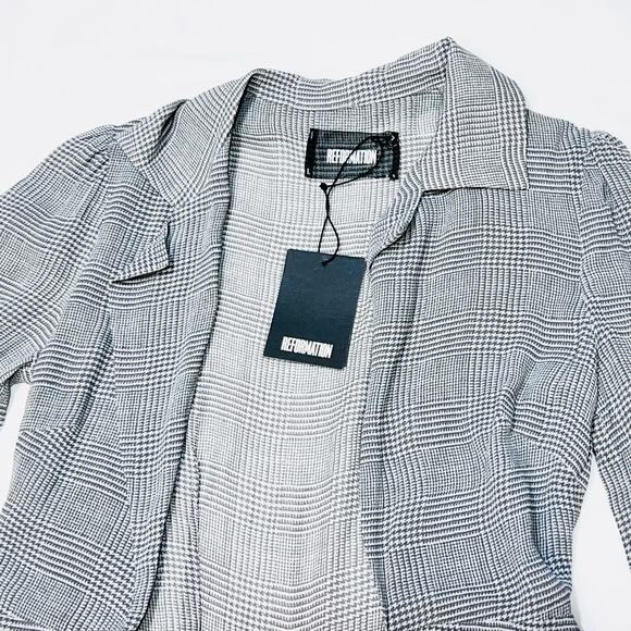 Reformation Salem Wrap Midi Dress in Aberdeen Grey XS New with Tags $248 MSRP - Picture 6 of 12